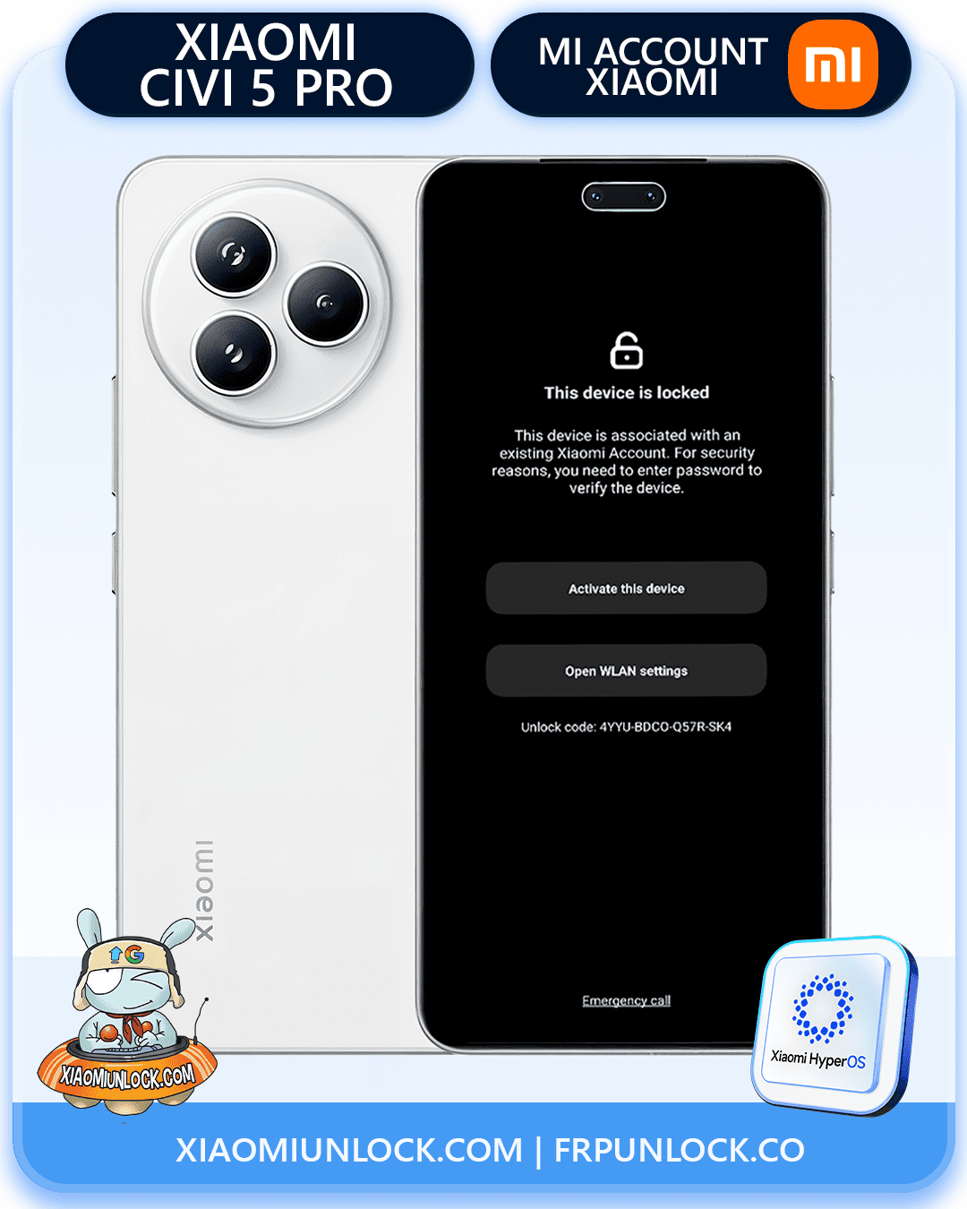 Remove Xiaomi Mi Account Xiaomi Civi 5 Pro